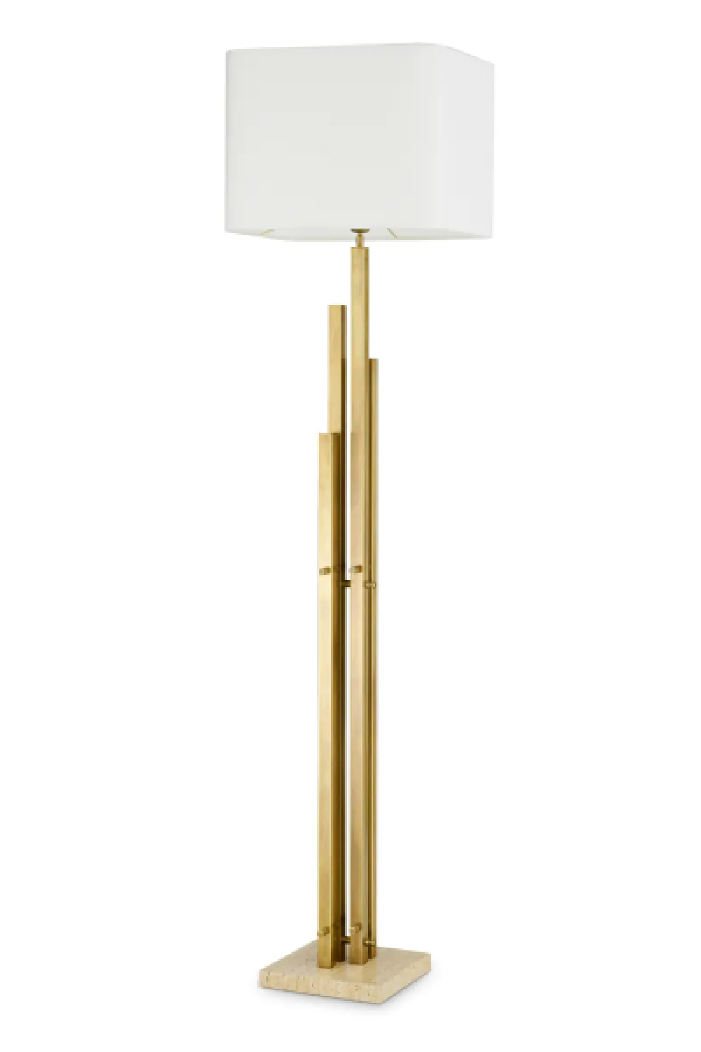 Vintage Brass Floor Lamp Destino | Eichholtz Miami
