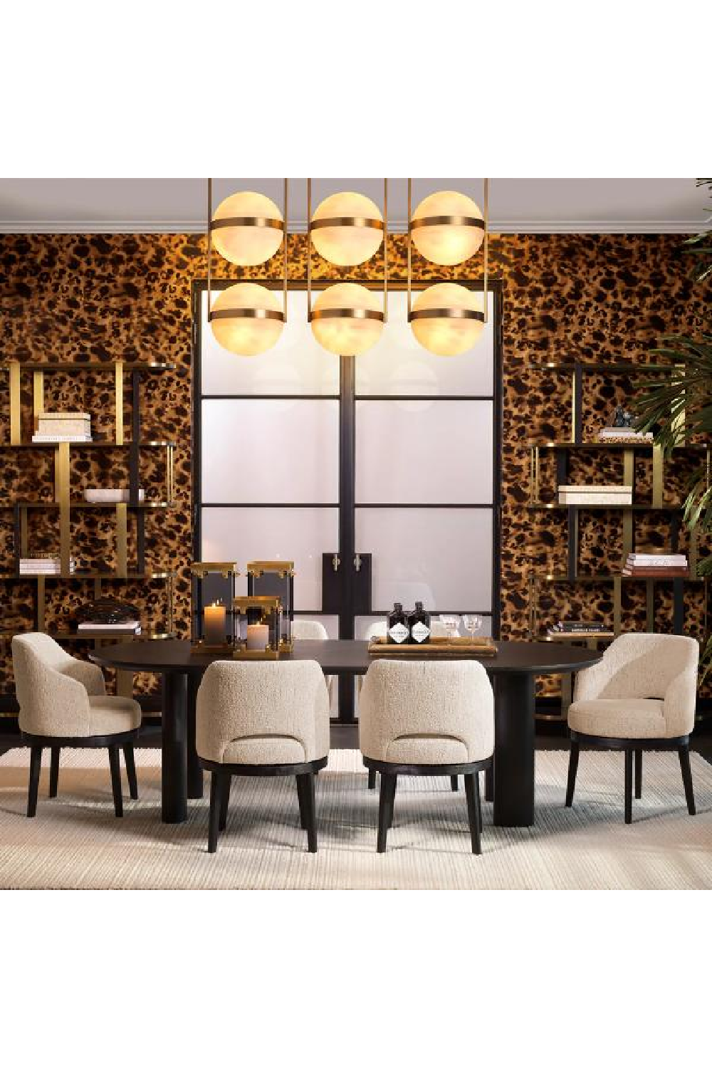 Ribbed Vintage Brass Tray Lenora | Ecihholtz Miami