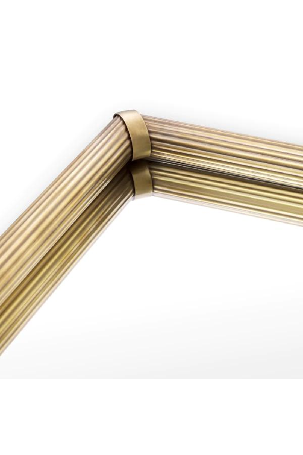 Ribbed Vintage Brass Tray Lenora | Ecihholtz Miami