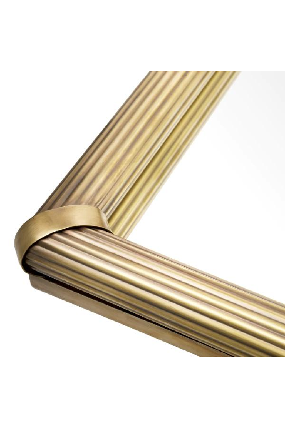 Ribbed Vintage Brass Tray Lenora | Ecihholtz Miami