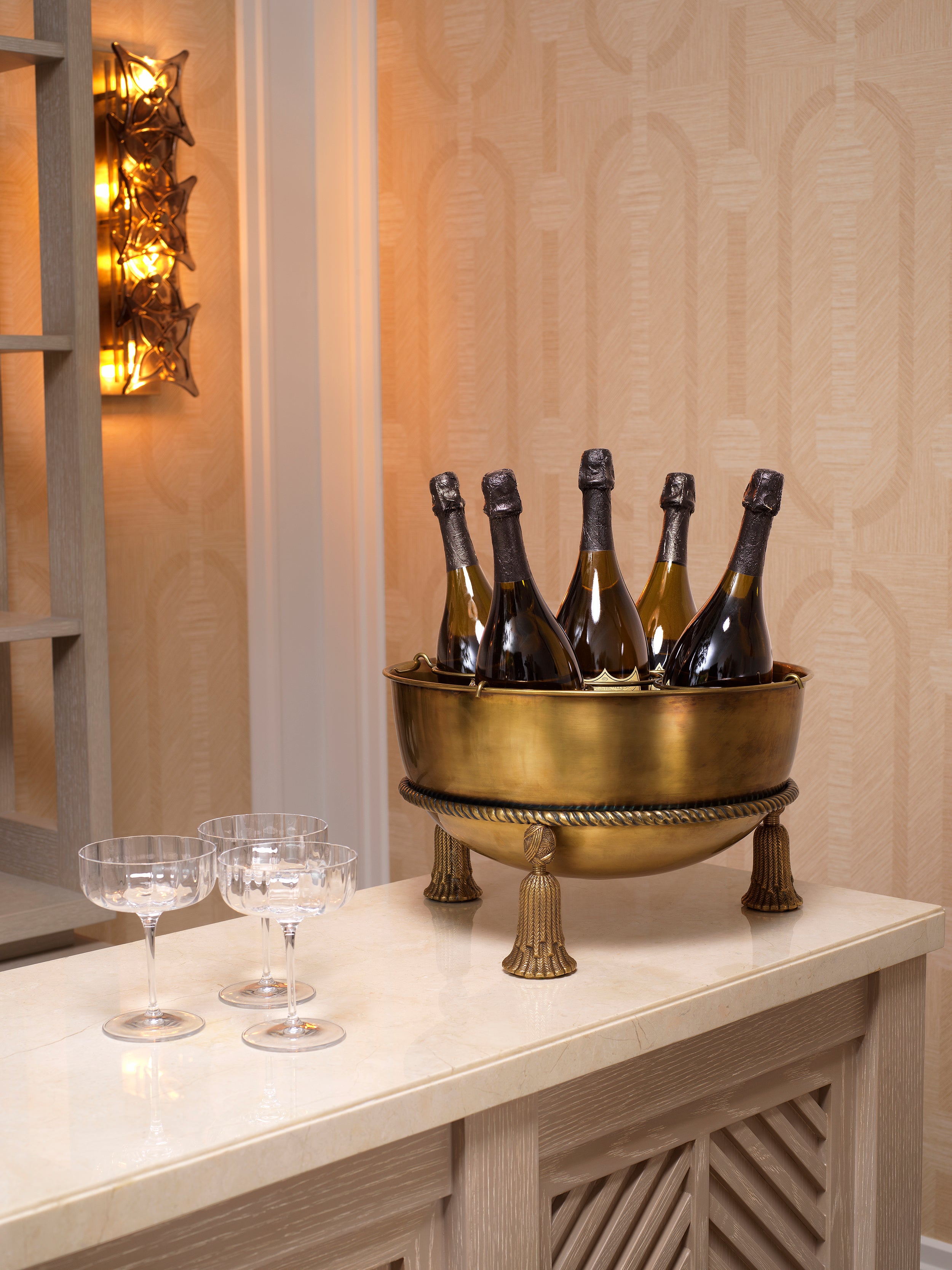 Brass Champagne Cooler Tassel | Eichholtz Miami