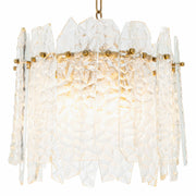 Faceted Glass Chandelier Prati | Eichholtz Miami