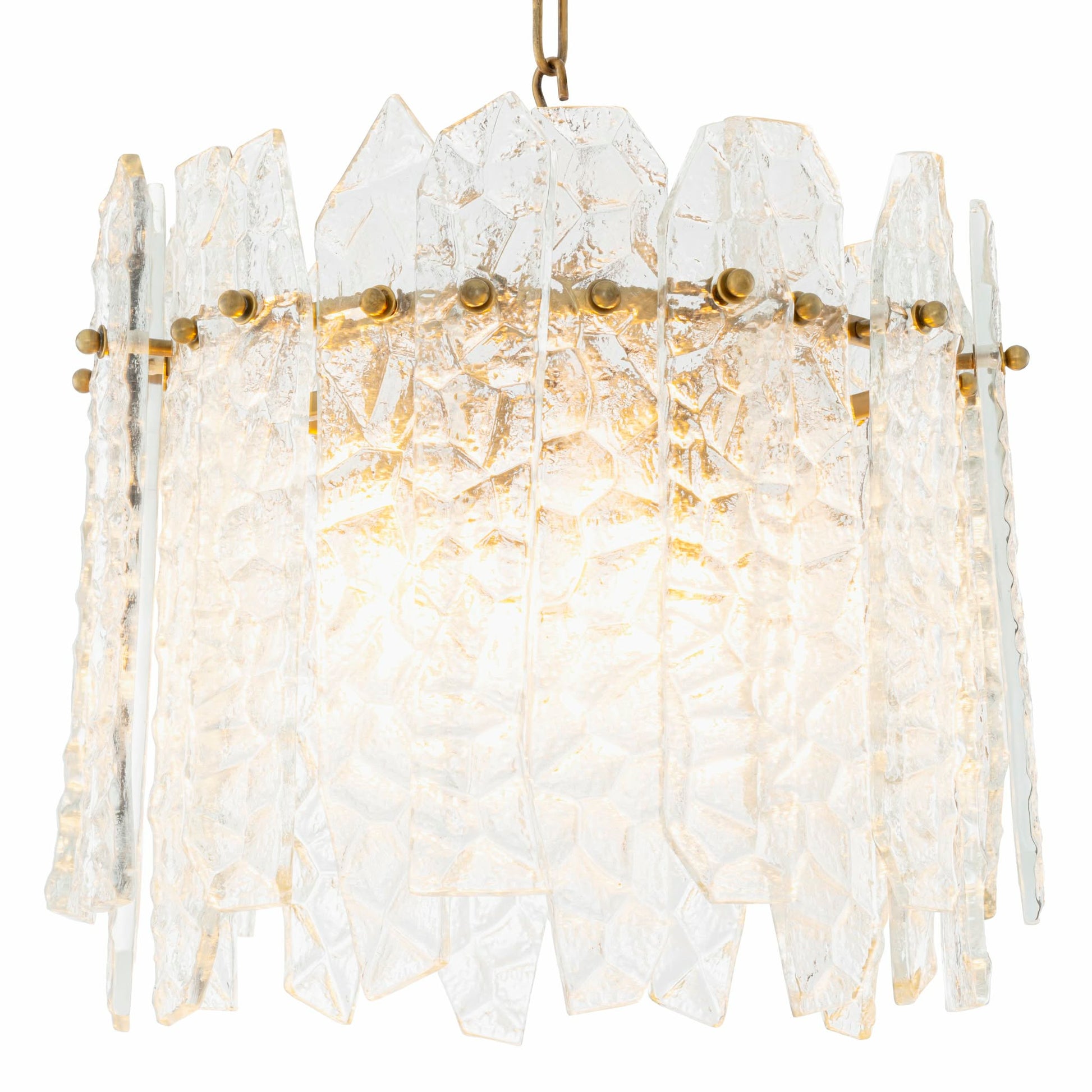 Faceted Glass Chandelier Prati | Eichholtz Miami