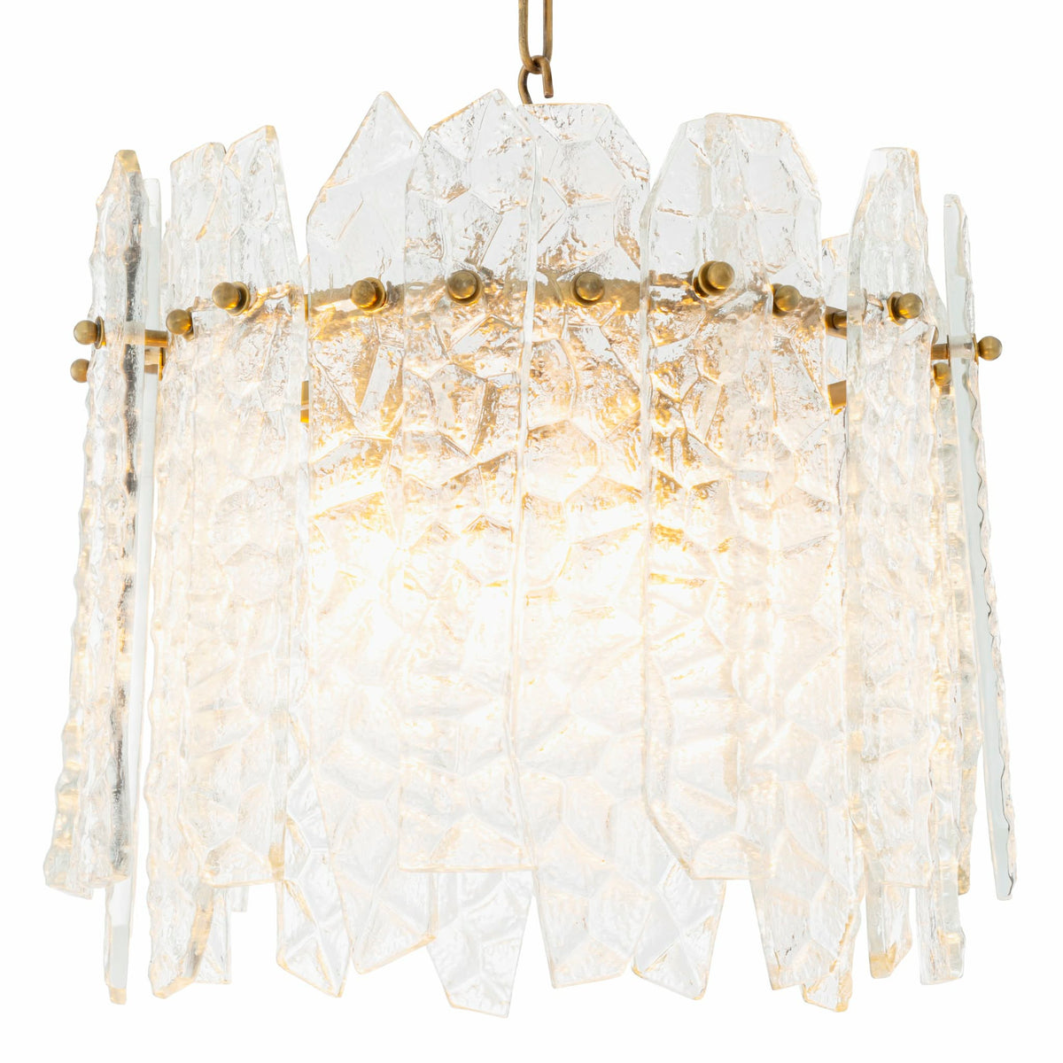 Faceted Glass Chandelier Prati | Eichholtz Miami