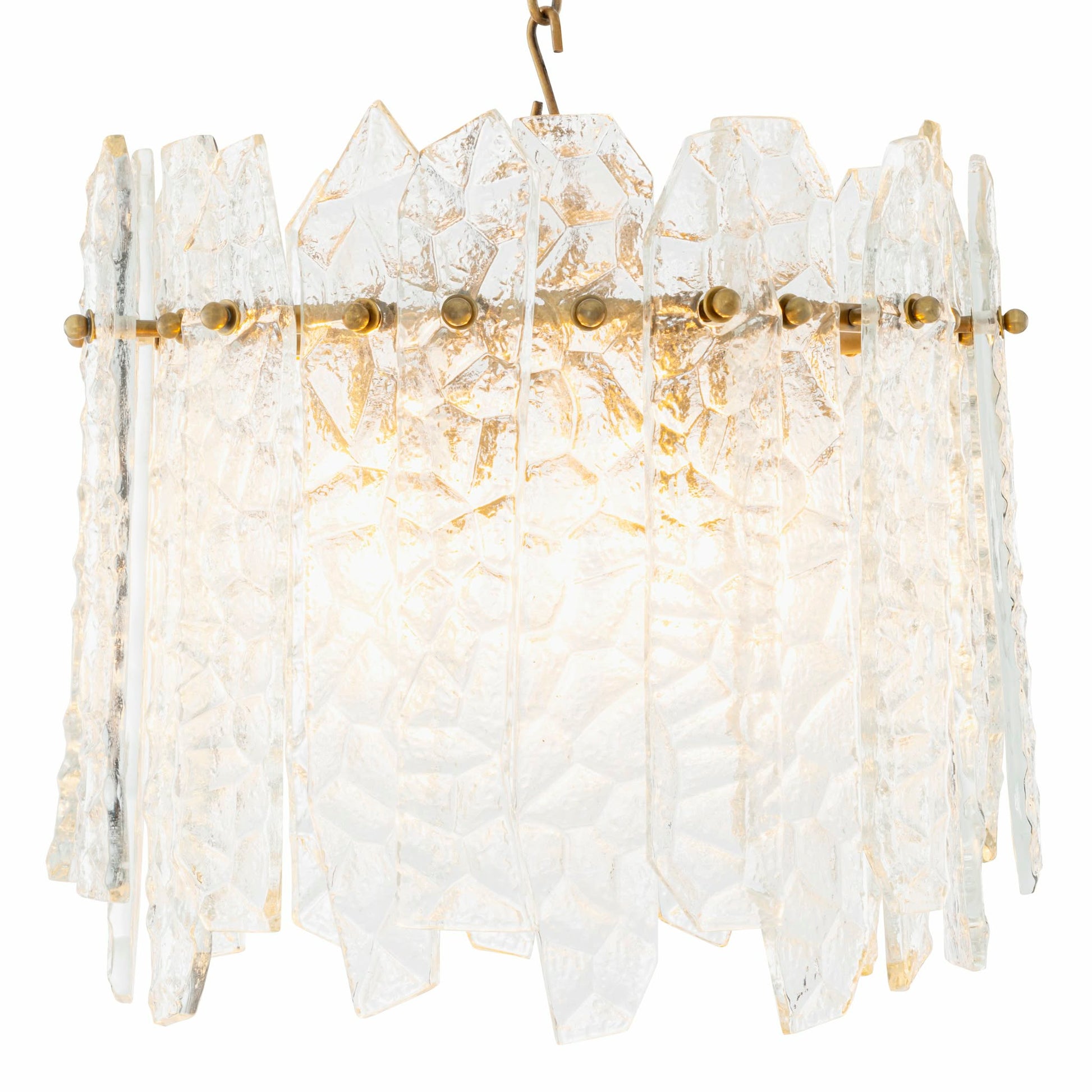 Faceted Glass Chandelier Prati | Eichholtz Miami