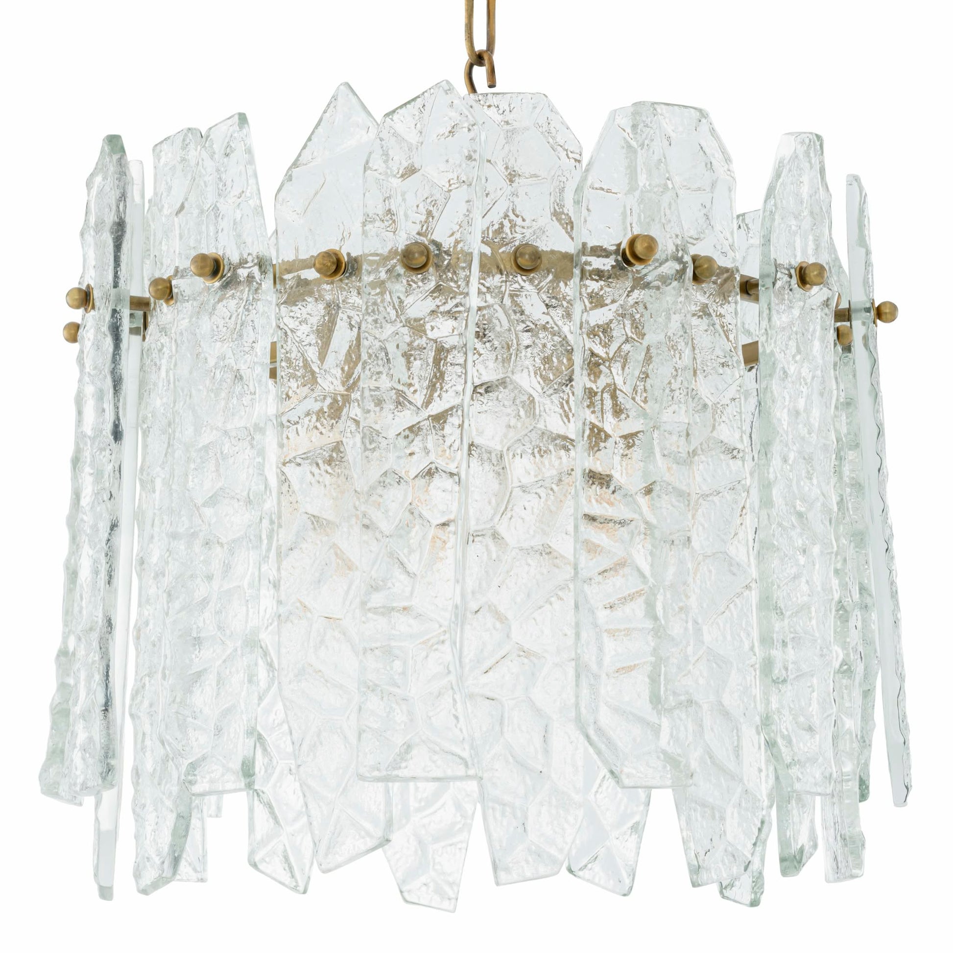 Faceted Glass Chandelier Prati | Eichholtz Miami