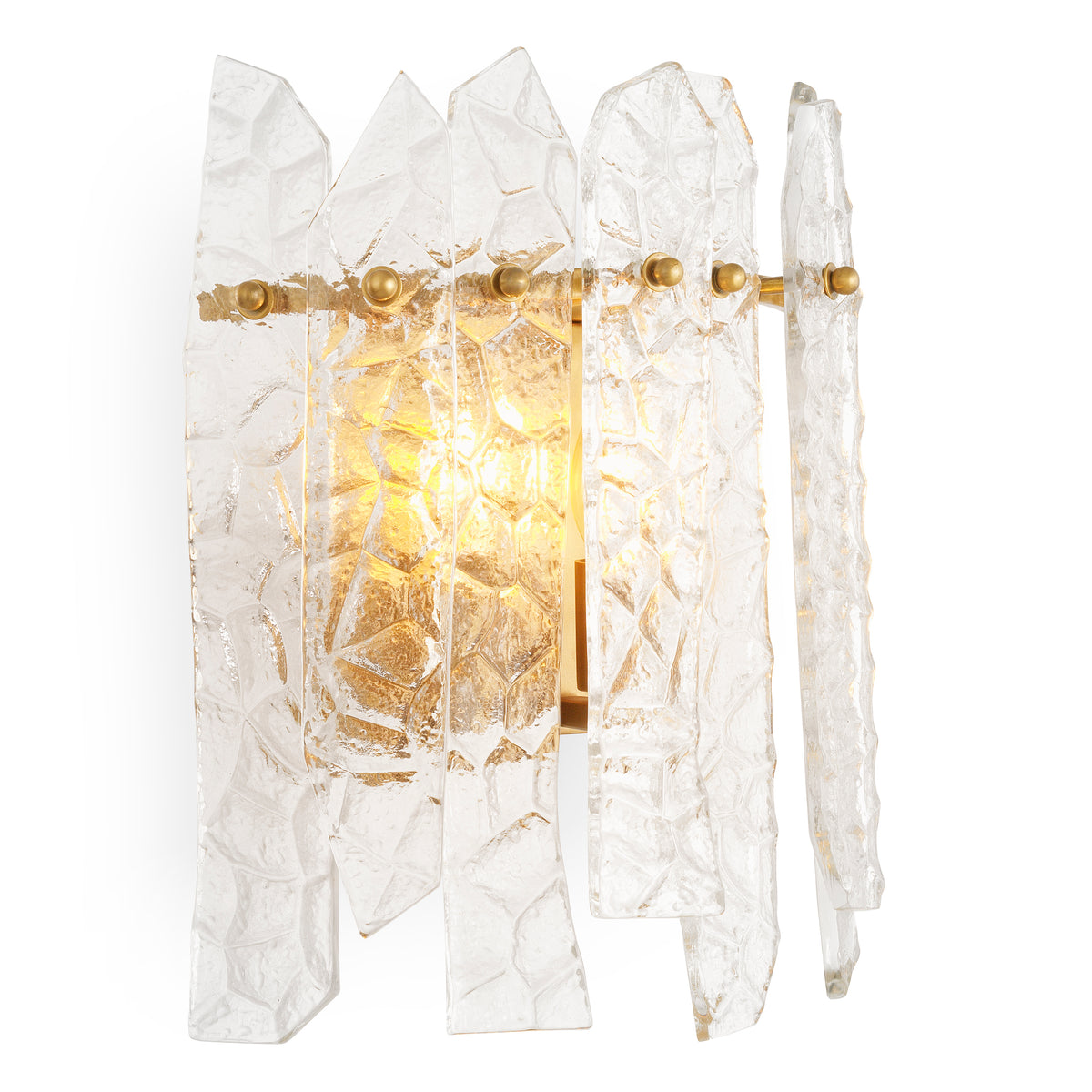 Faceted Glass Wall Lamp Prati | Eichholtz Miami