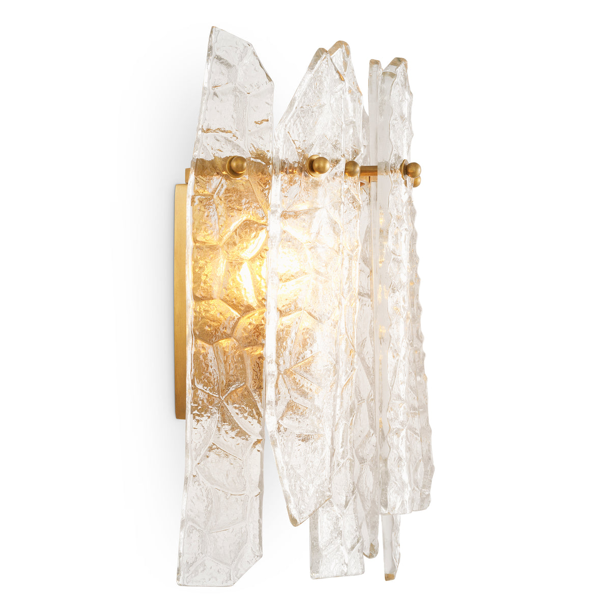 Faceted Glass Wall Lamp Prati | Eichholtz Miami