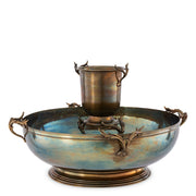 Vintage Brass Sculptural Wine Cooler XXL Prestige | Eichholtz Miami
