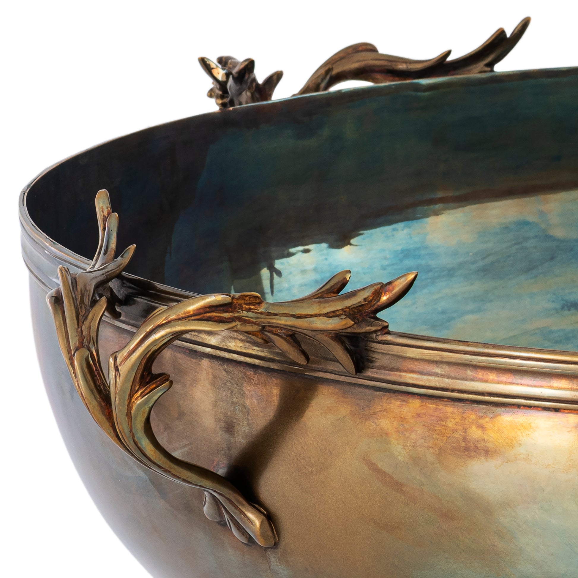 Vintage Brass Sculptural Wine Cooler XXL Prestige | Eichholtz Miami