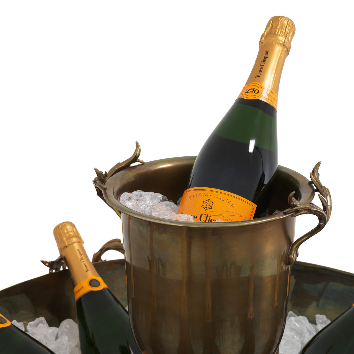 Vintage Brass Sculptural Wine Cooler XXL Prestige | Eichholtz Miami