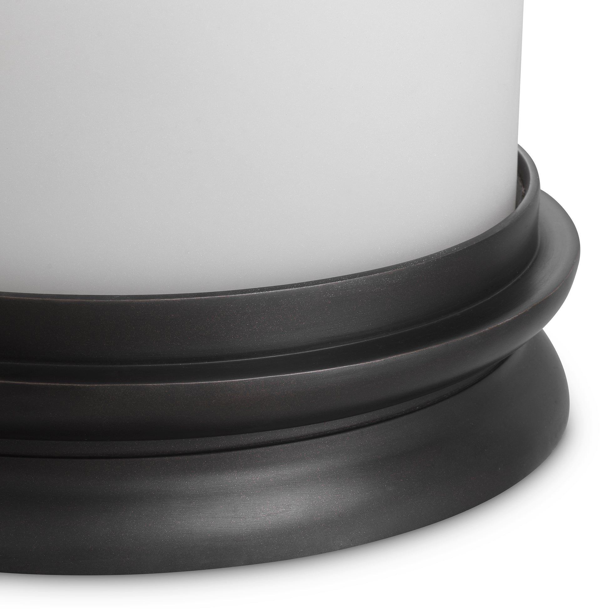 Cylindrical White Glass Hurricane S Carrington | Eichholtz Miami