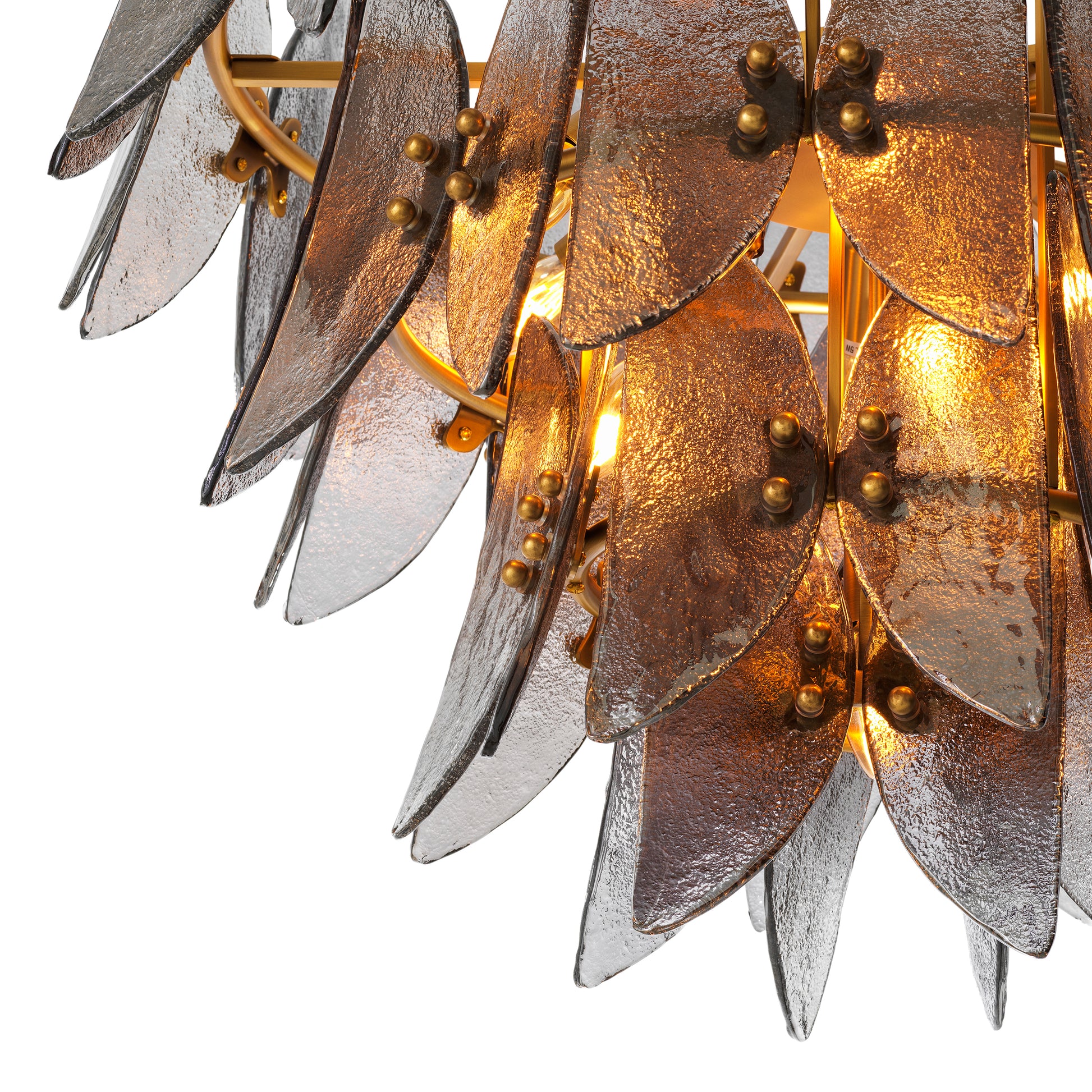 Tiered Smoke Glass Chandelier Brooks | Eichholtz Miami