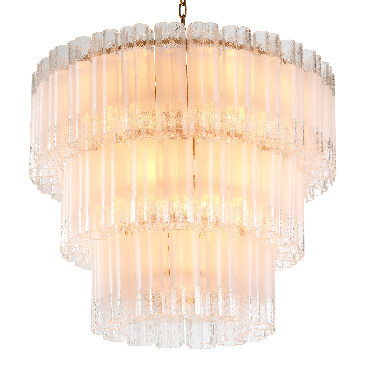 Tiered Glass Tubes Chandelier Denton | Eichholtz Miami