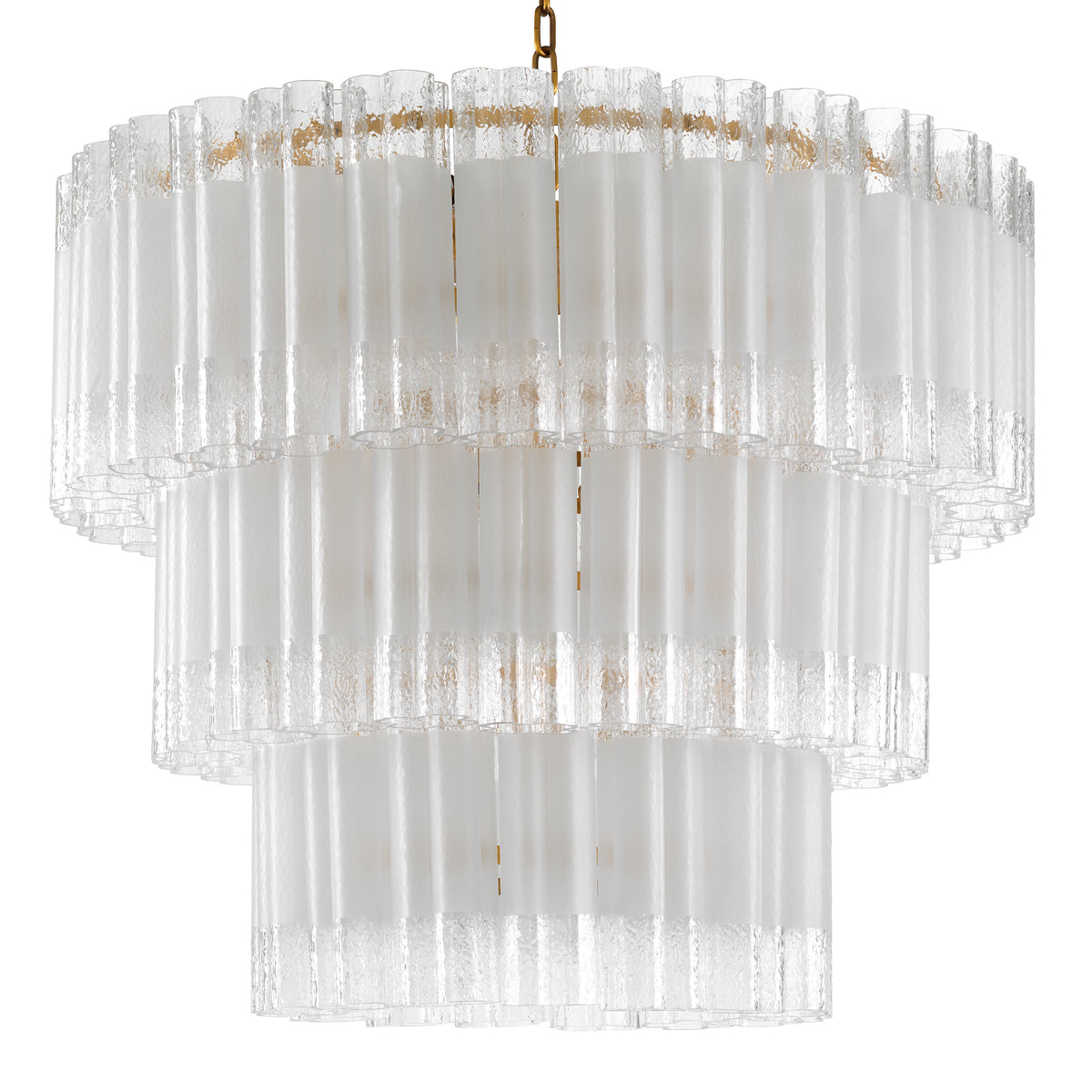 Tiered Glass Tubes Chandelier Denton | Eichholtz Miami