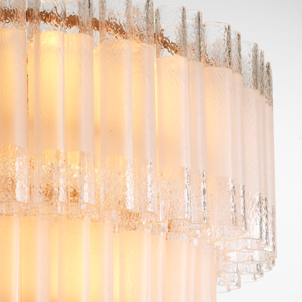 Tiered Glass Tubes Chandelier Denton | Eichholtz Miami