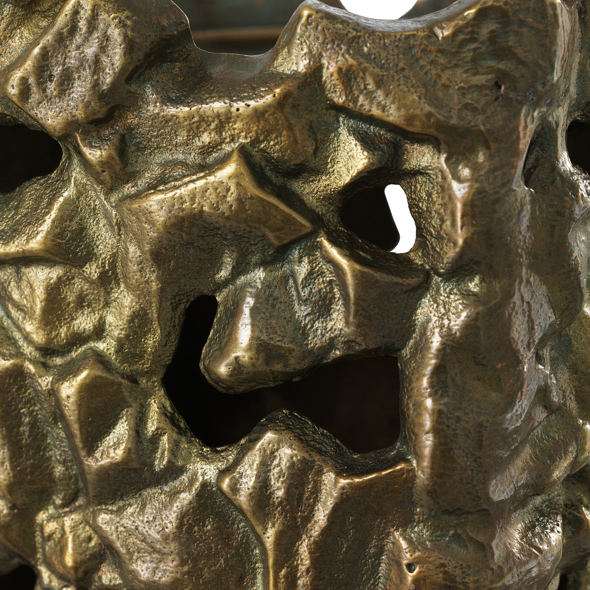 Sculptural Vintage Brass Candle Holder Siracusa | Eichholtz Miami