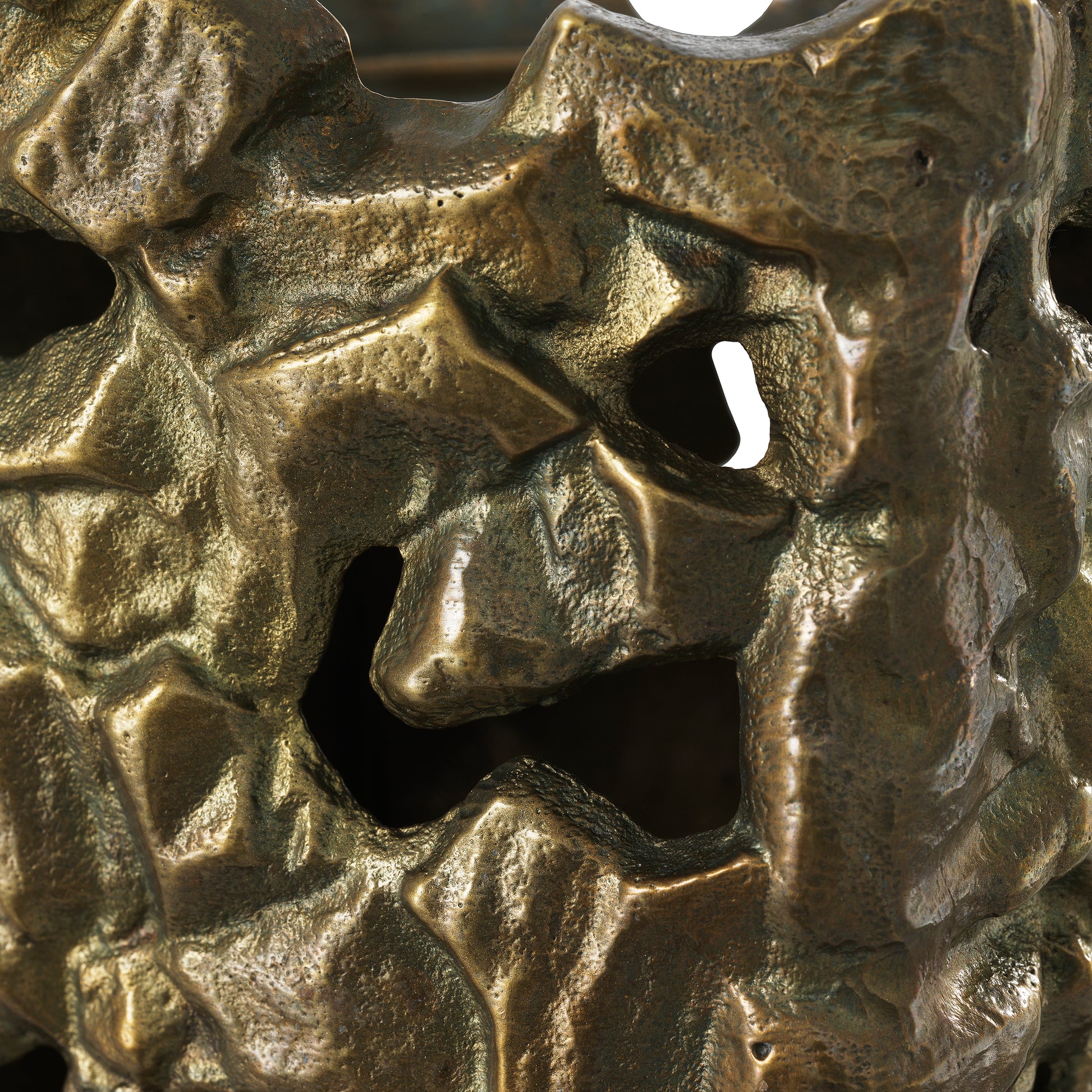 Sculptural Vintage Brass Candle Holder Siracusa | Eichholtz Miami