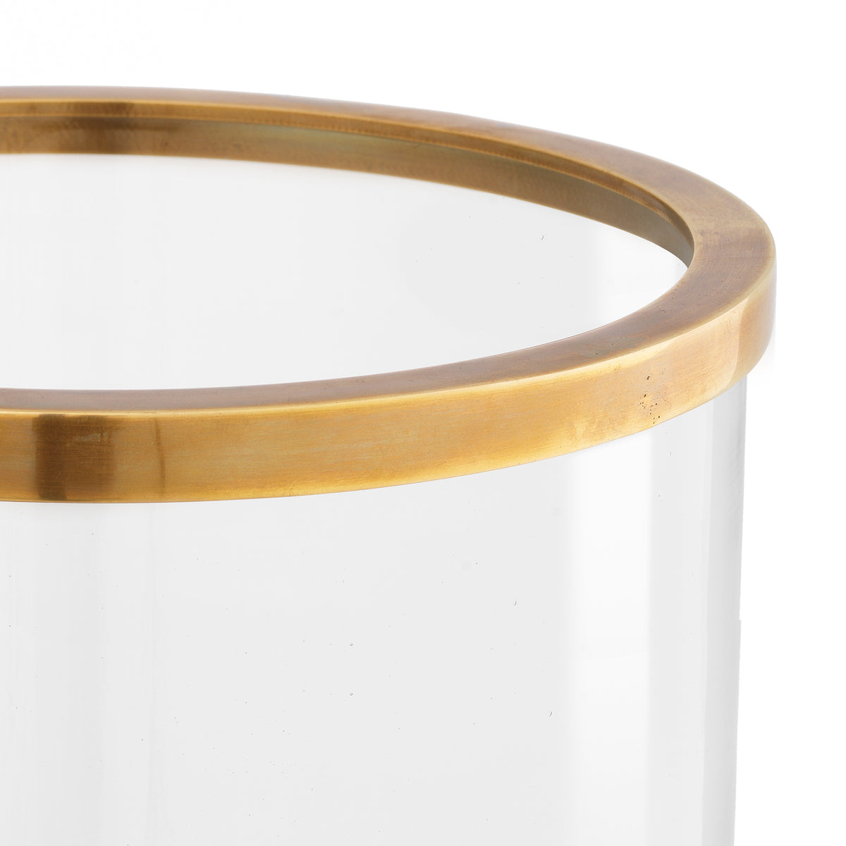 Webbed Vintage Brass Hurricane Dameron | Eichholtz Miami