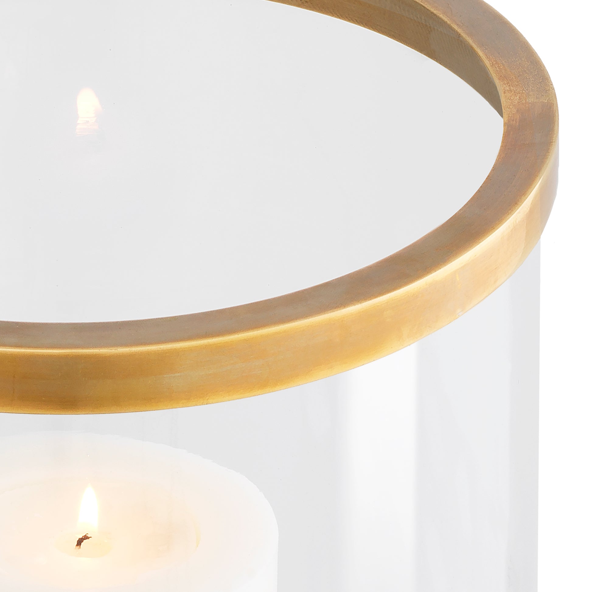 Webbed Vintage Brass Hurricane Dameron | Eichholtz Miami