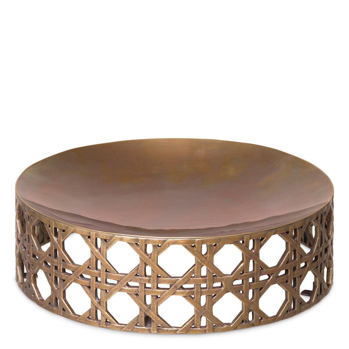 Webbed Vintage Brass Bowl Dameron | Eichholtz Miami
