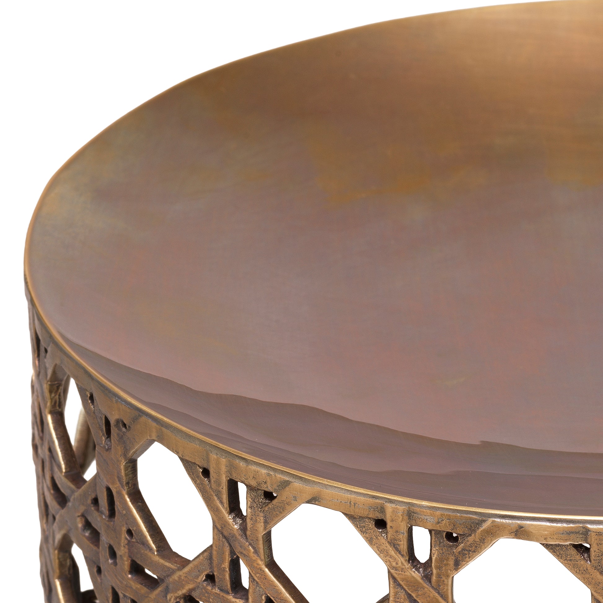 Webbed Vintage Brass Bowl Dameron | Eichholtz Miami