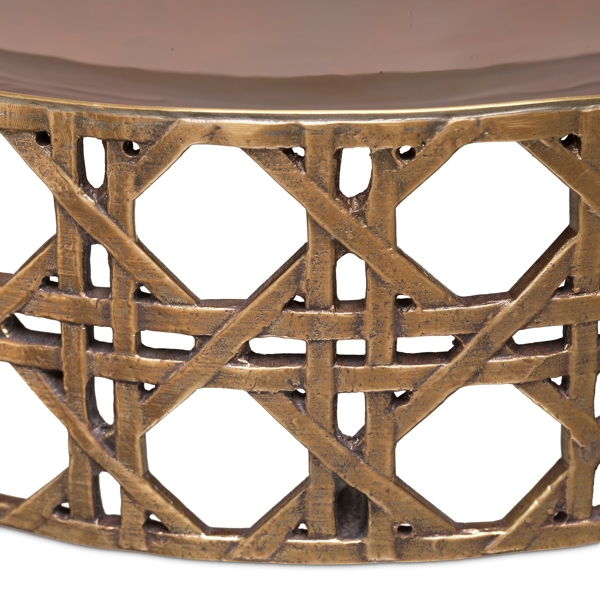 Webbed Vintage Brass Bowl Dameron | Eichholtz Miami
