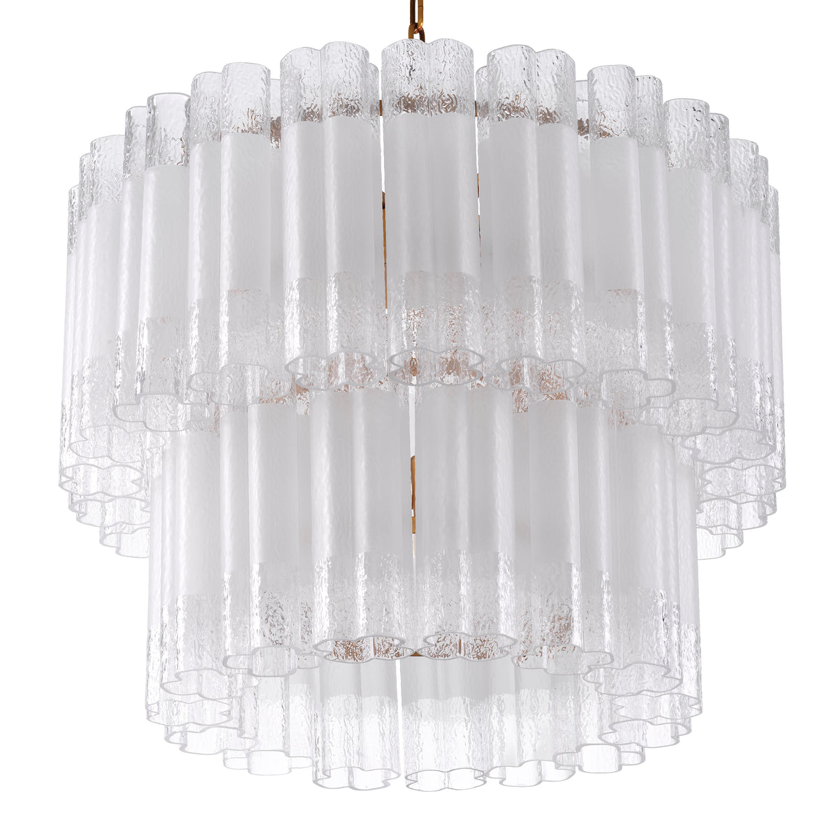 Tiered Glass Tubes Chandelier Denton | Eichholtz Miami