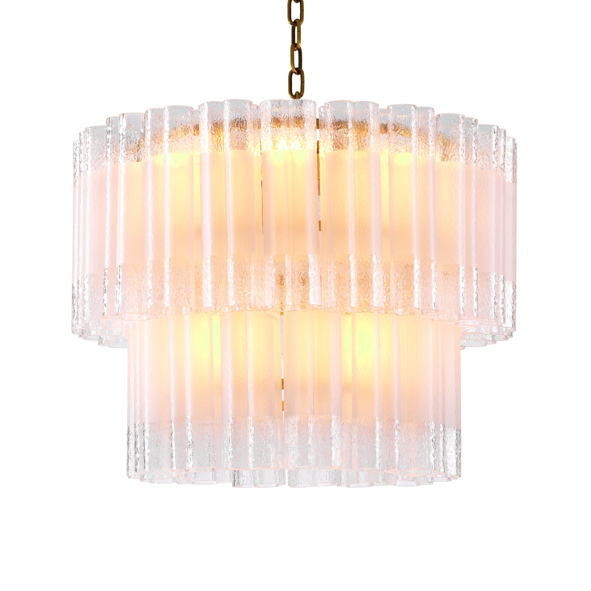 Tiered Glass Tubes Chandelier Denton | Eichholtz Miami