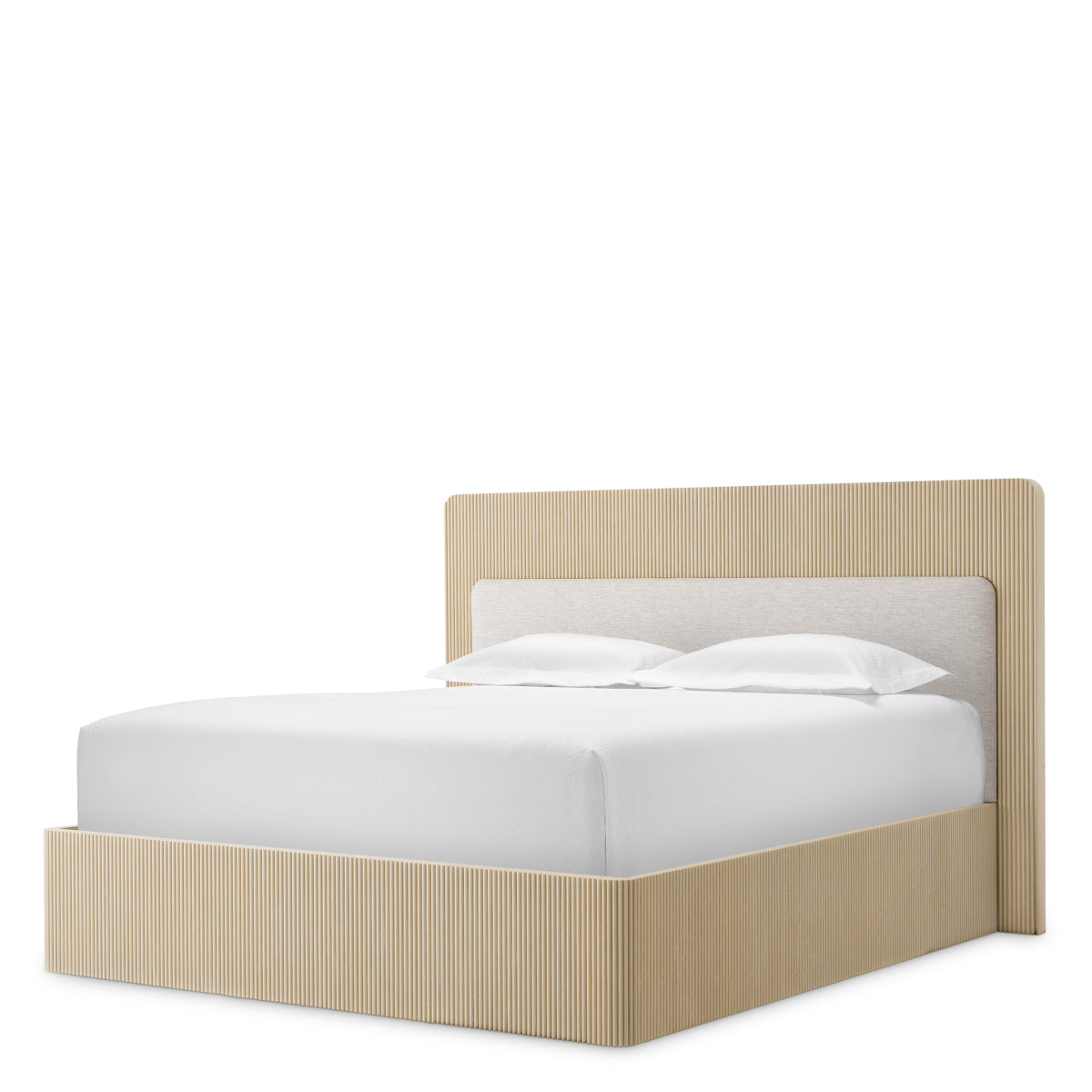 Washed Oak Bed Frame Dimitrios | Eichholtz Miami