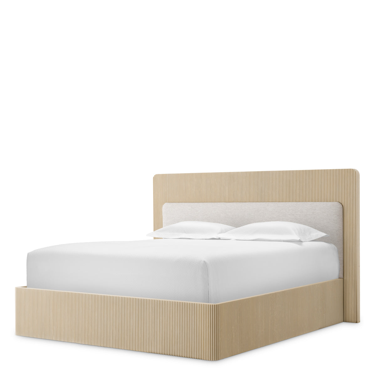 Washed Oak Bed Frame Dimitrios | Eichholtz Miami