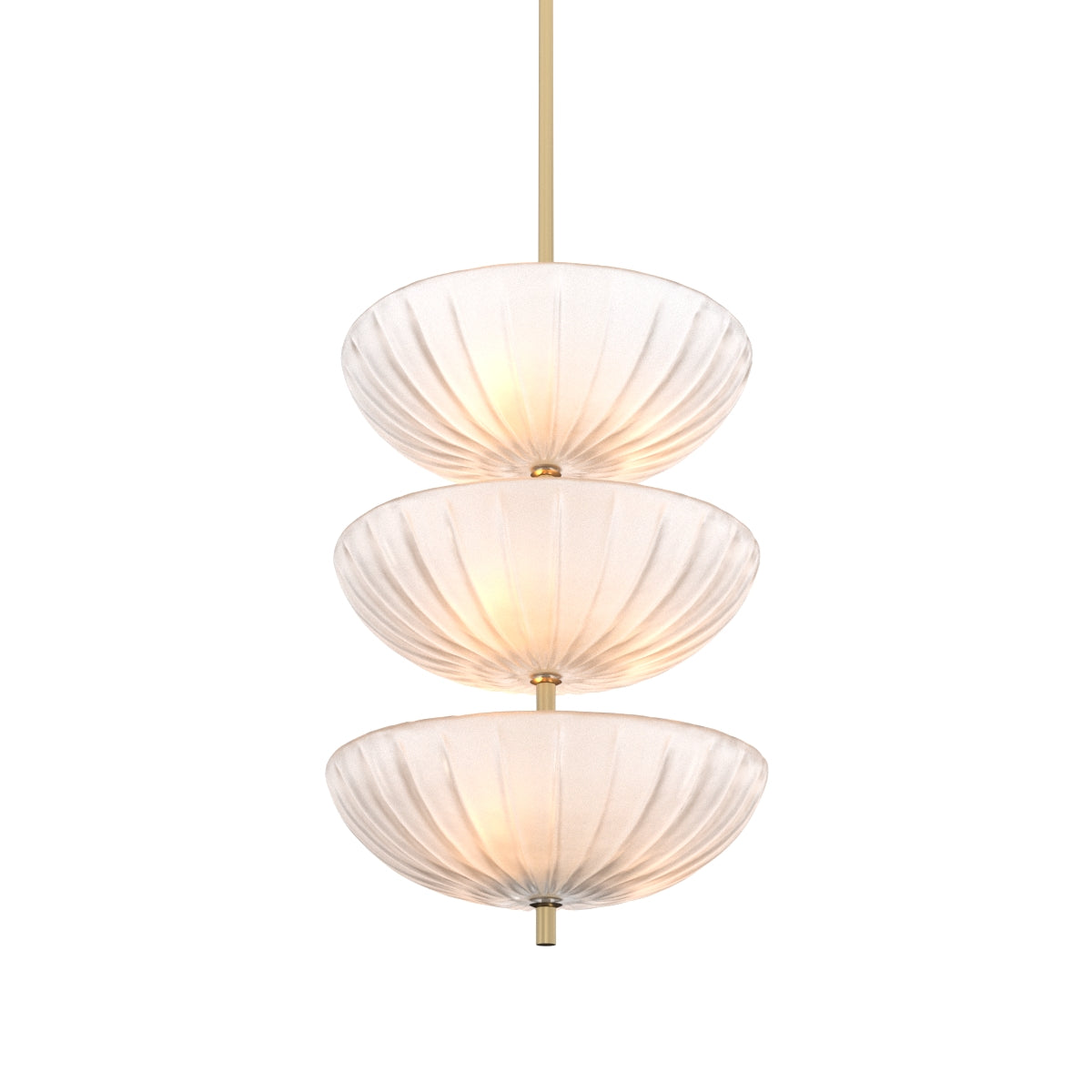Scalloped Frosted Glass Chandelier Maranello | Eichholtz Miami