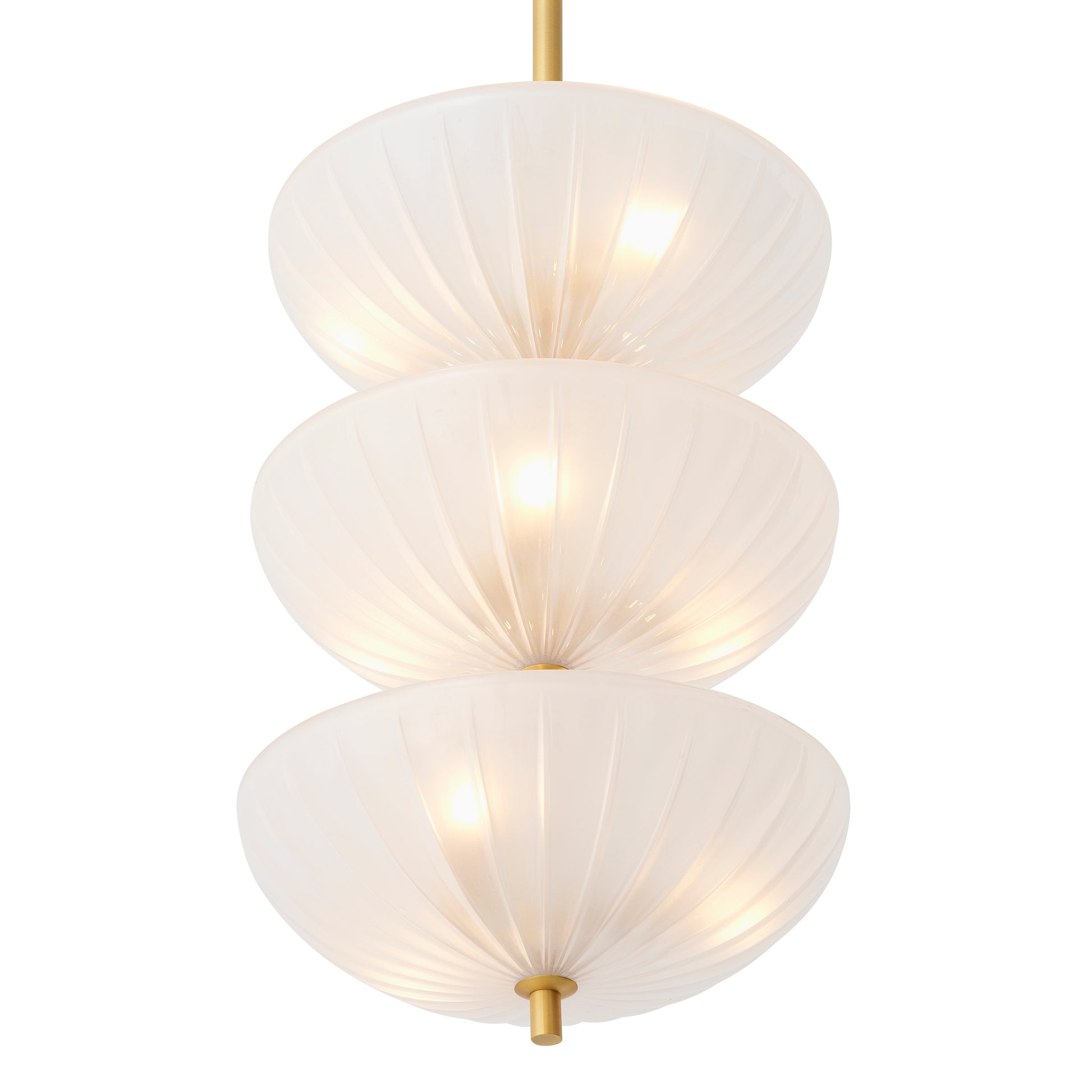 Scalloped Frosted Glass Chandelier Maranello | Eichholtz Miami