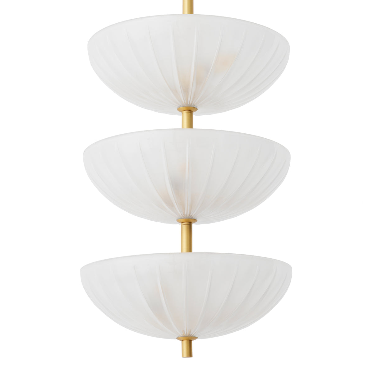 Scalloped Frosted Glass Chandelier Maranello | Eichholtz Miami