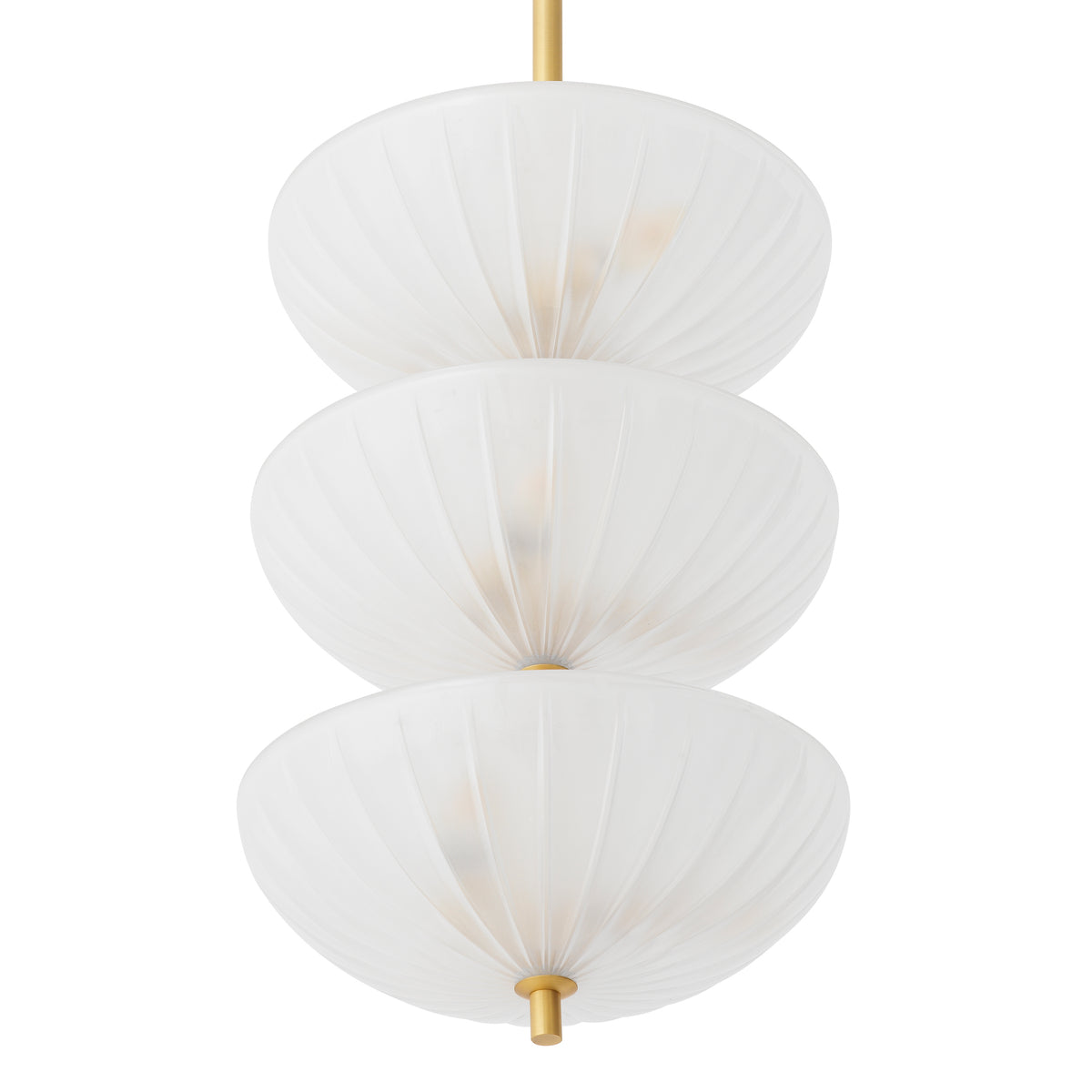 Scalloped Frosted Glass Chandelier Maranello | Eichholtz Miami