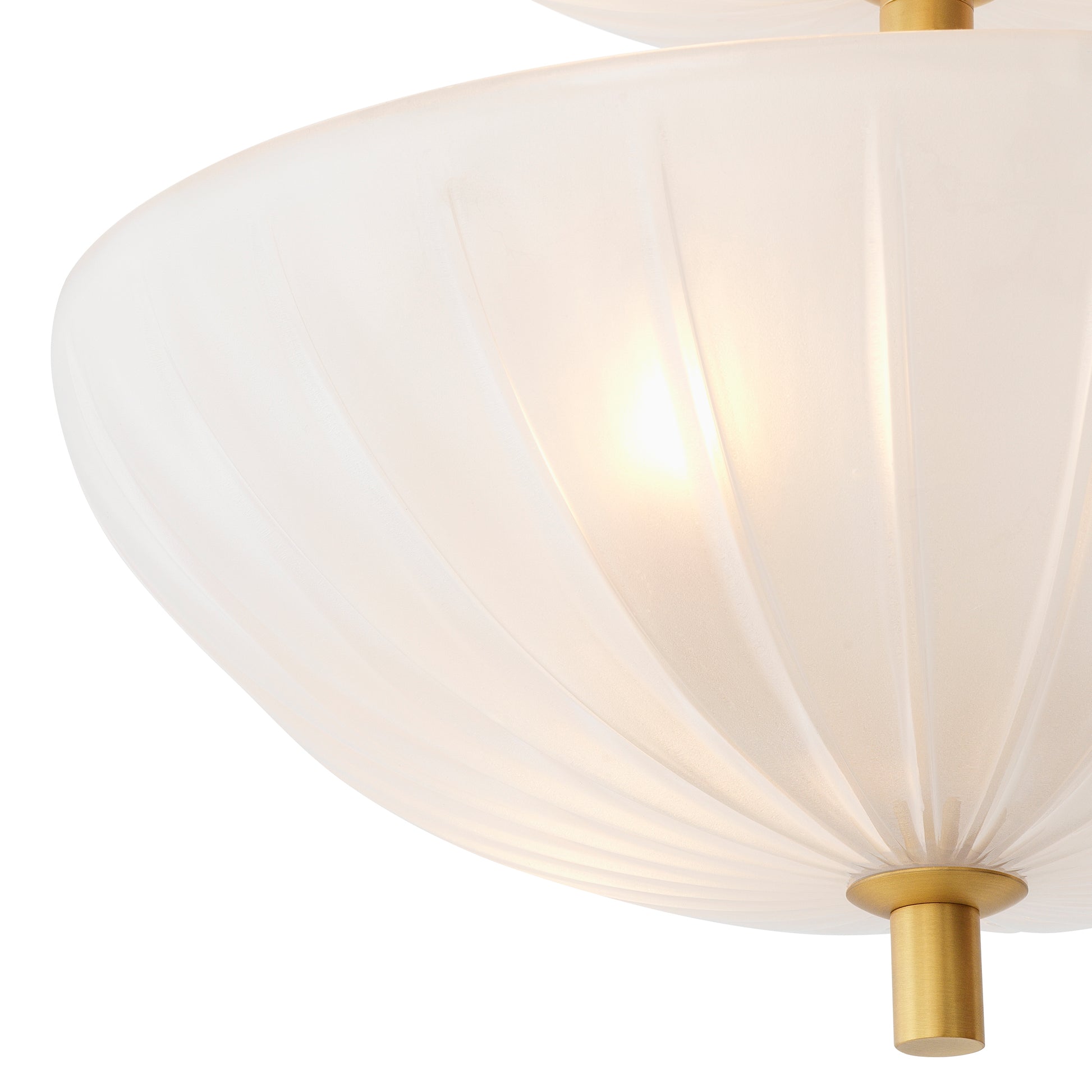 Scalloped Frosted Glass Chandelier Maranello | Eichholtz Miami