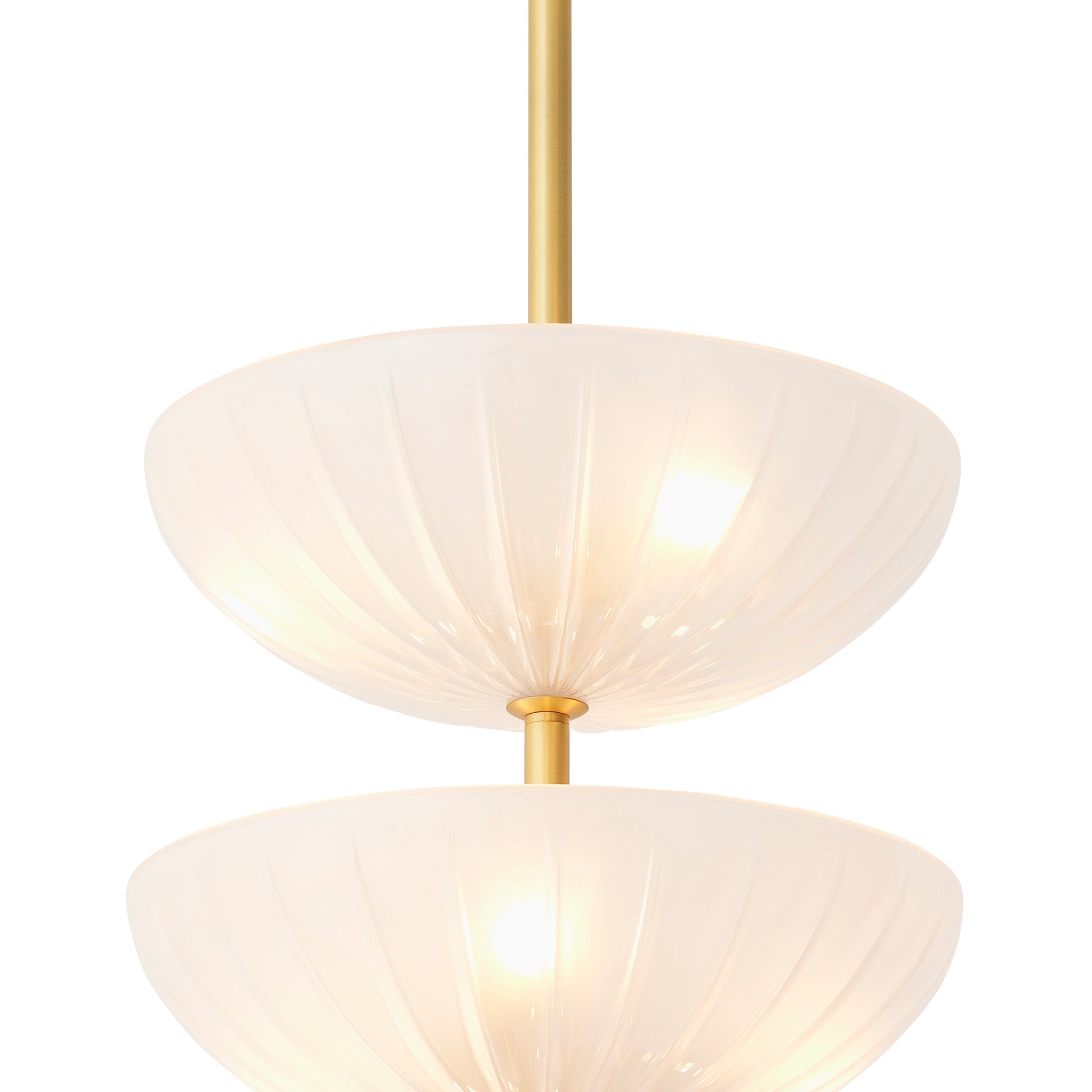 Scalloped Frosted Glass Chandelier Maranello | Eichholtz Miami
