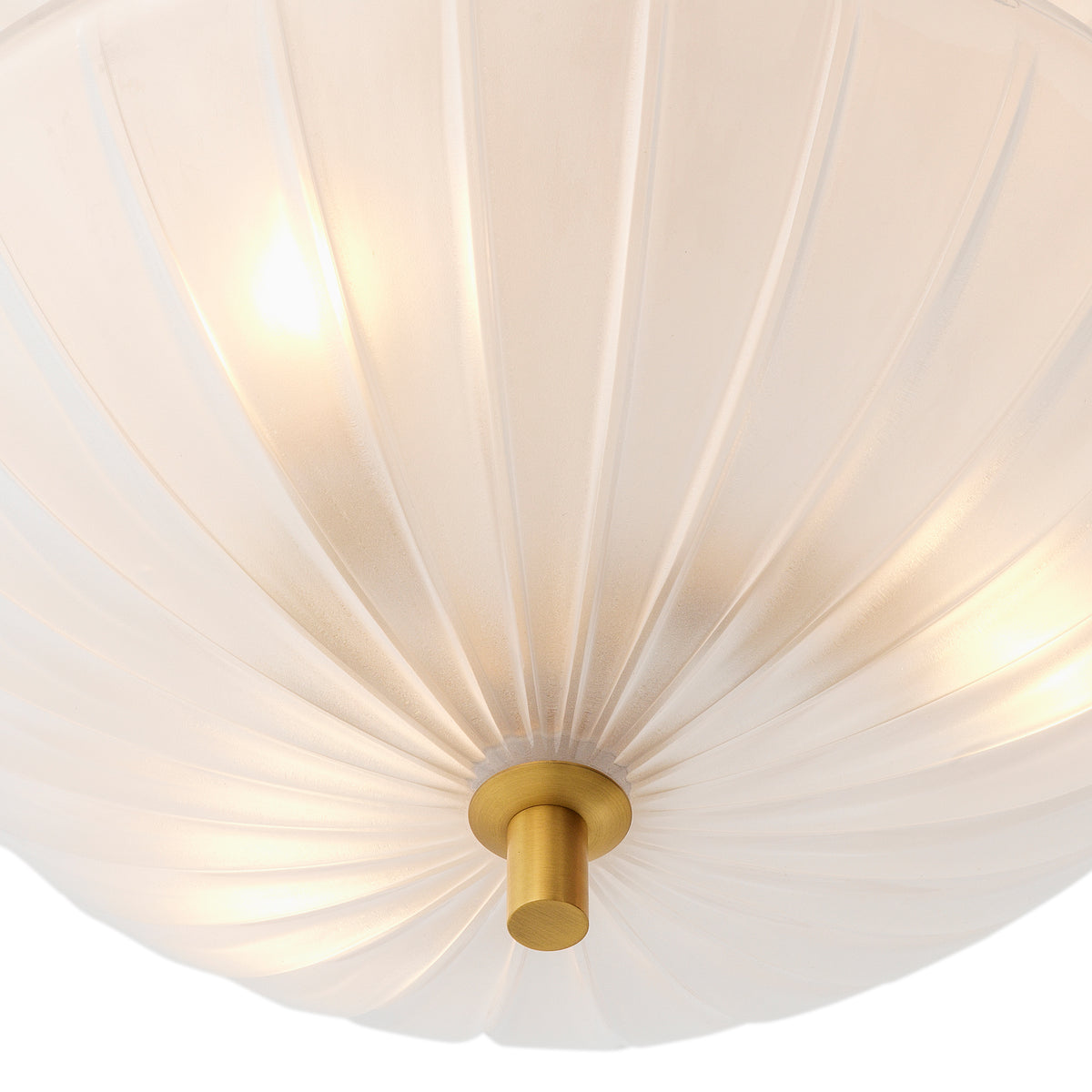Scalloped Frosted Glass Chandelier Maranello | Eichholtz Miami