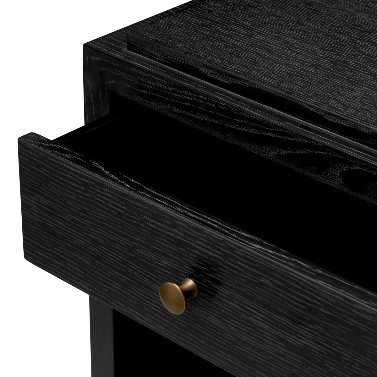 Oak Wooden Nightstand ArtDeco | Eichholtz Miami