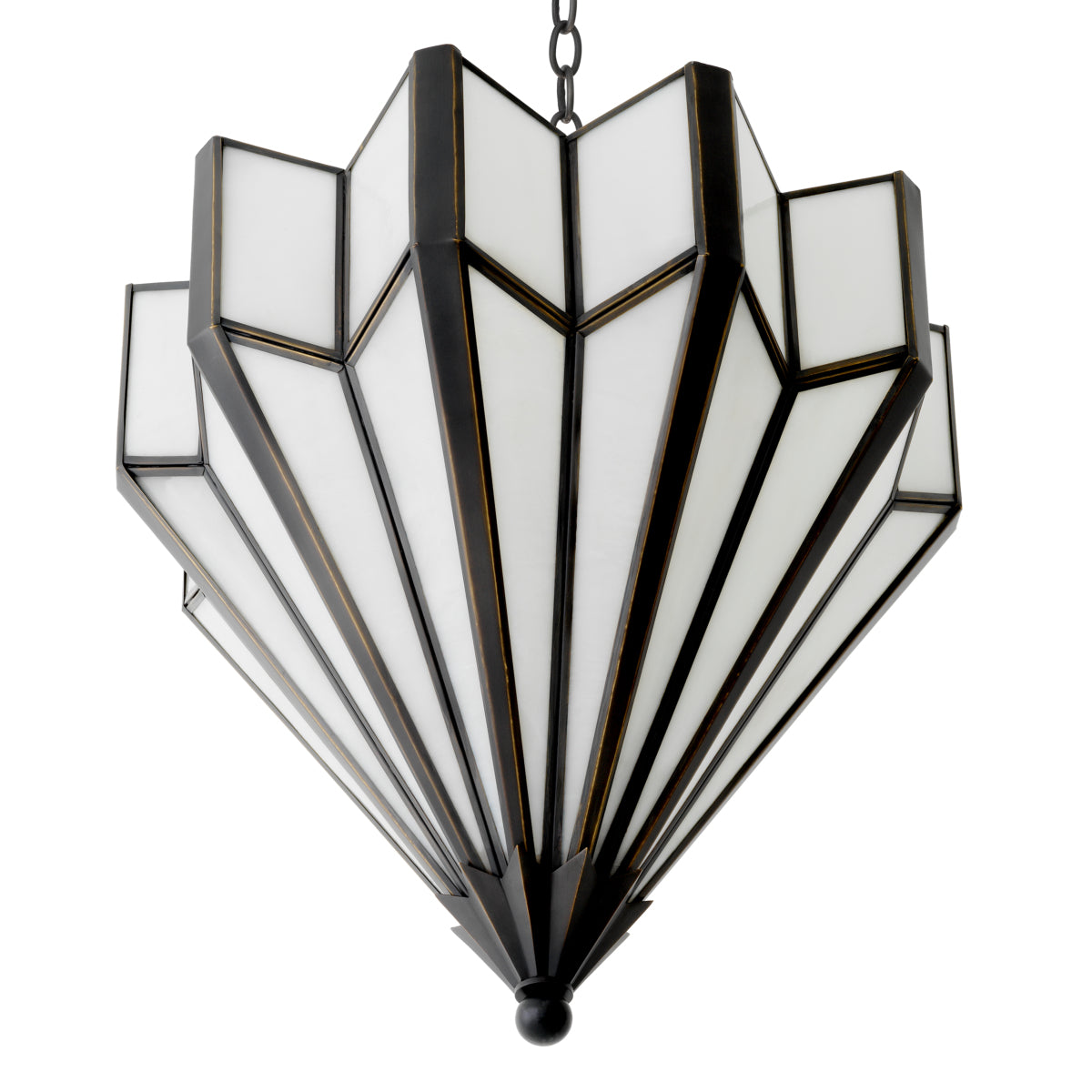Bronze Geometric Chandelier Victory | Eichholtz Miami