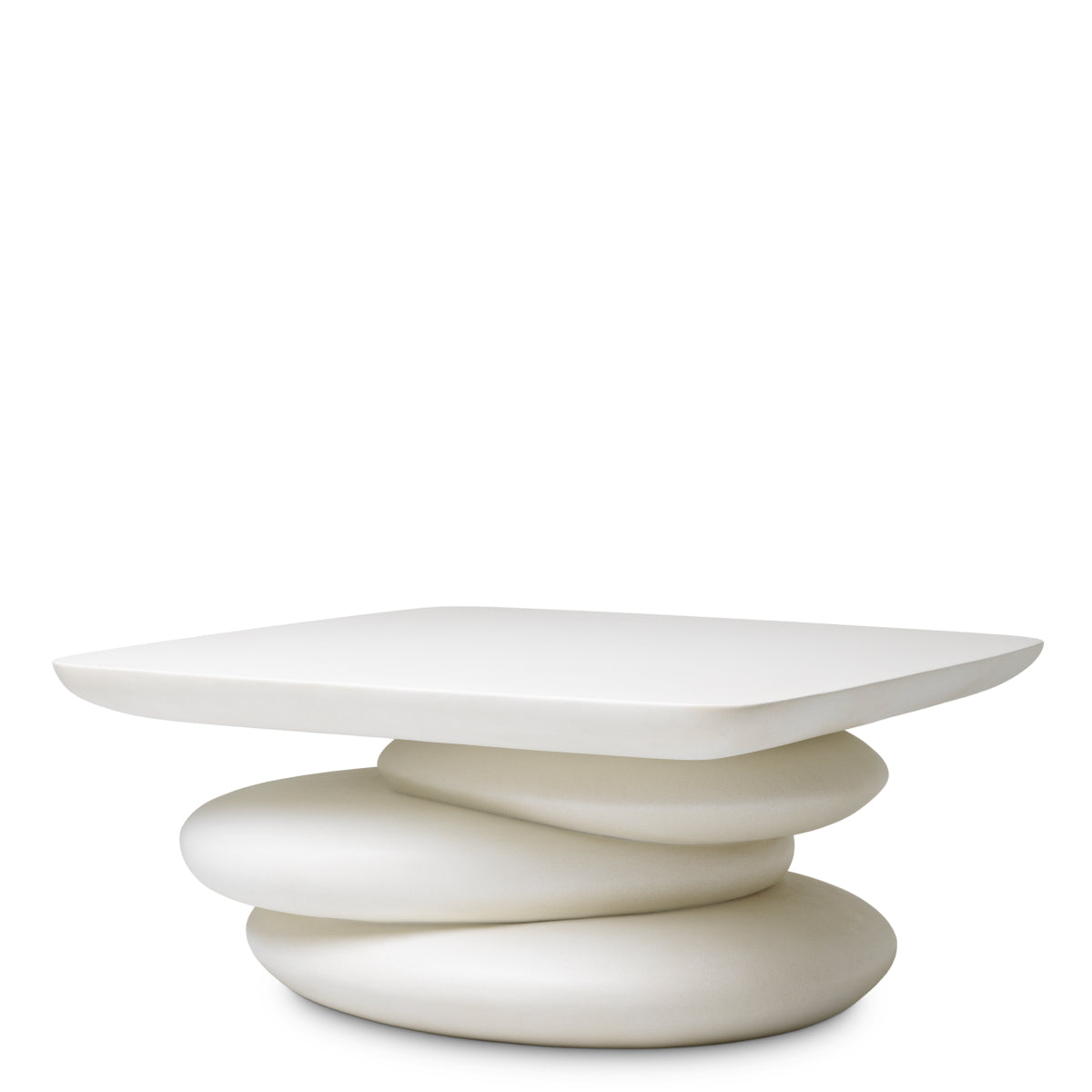 White Minimalist Coffee Table Azura | Eichholtz Miami