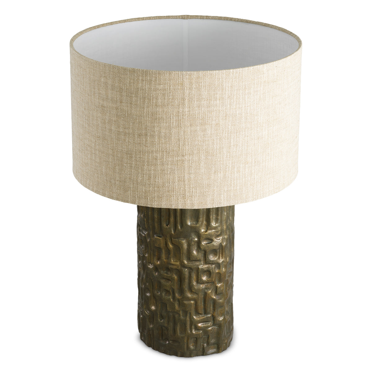 Textured Vintage Brass Table Lamp Sedona | Eichholtz Miami