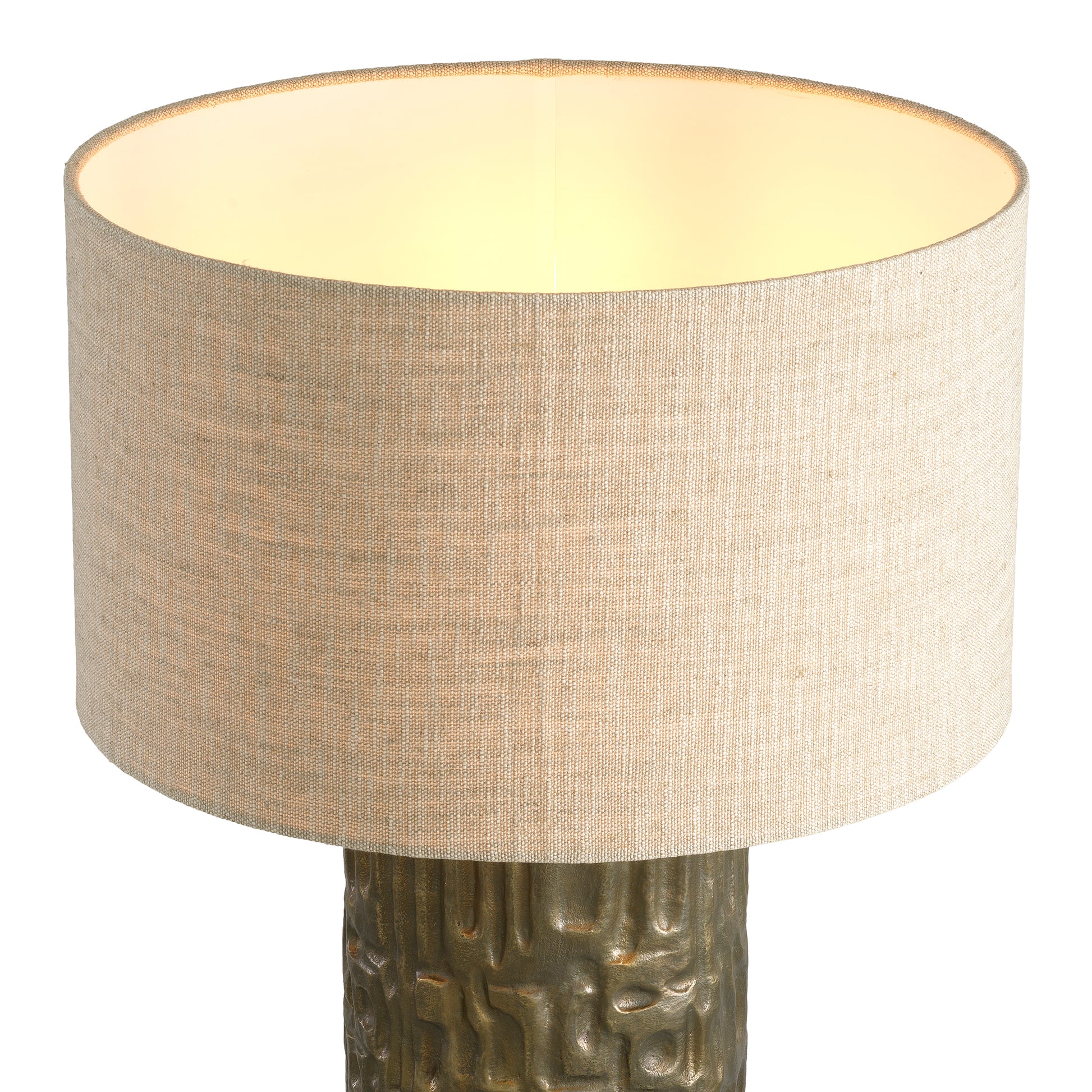 Textured Vintage Brass Table Lamp Sedona | Eichholtz Miami