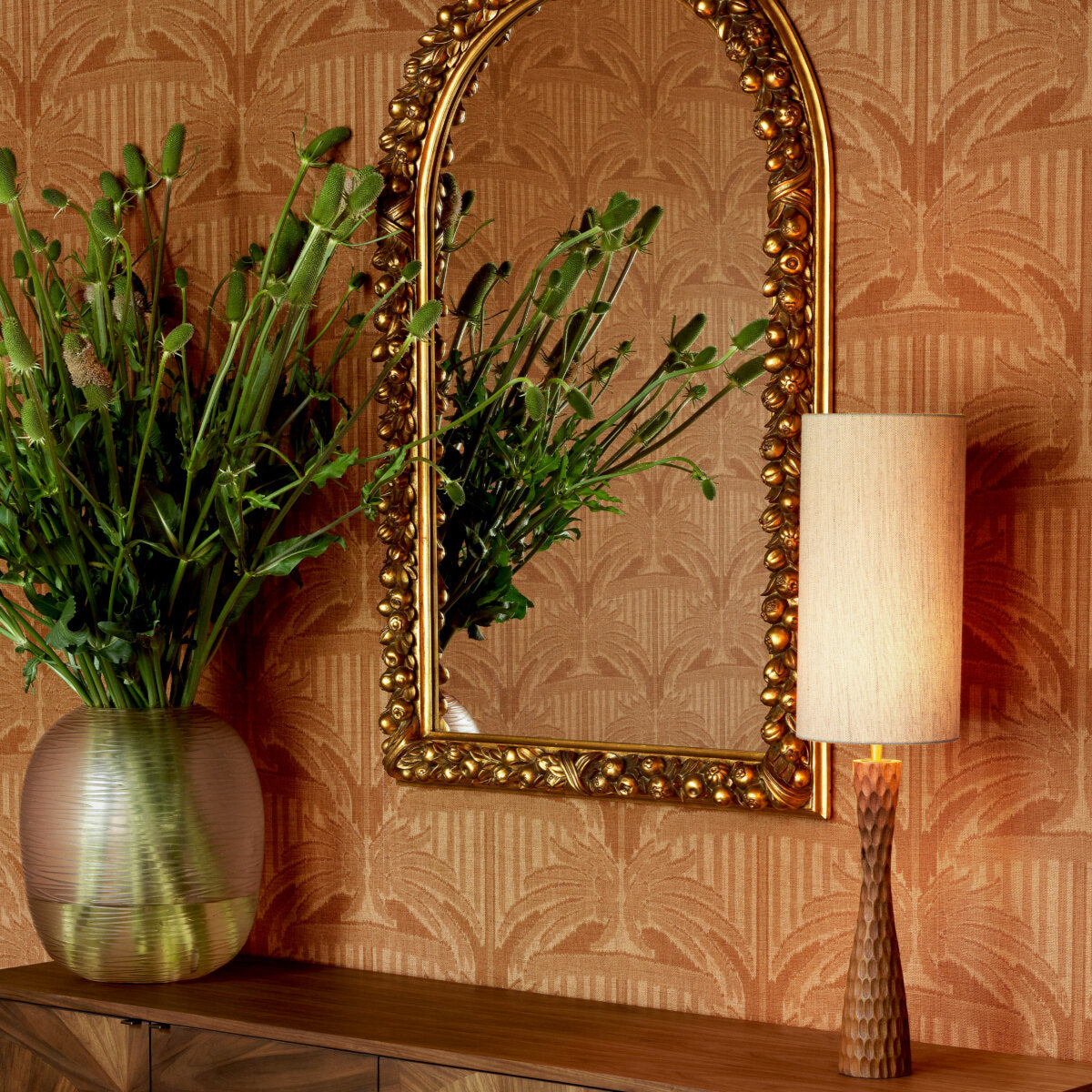 Arched Antique Gold Mirror Fairlane | Eichholtz Miami