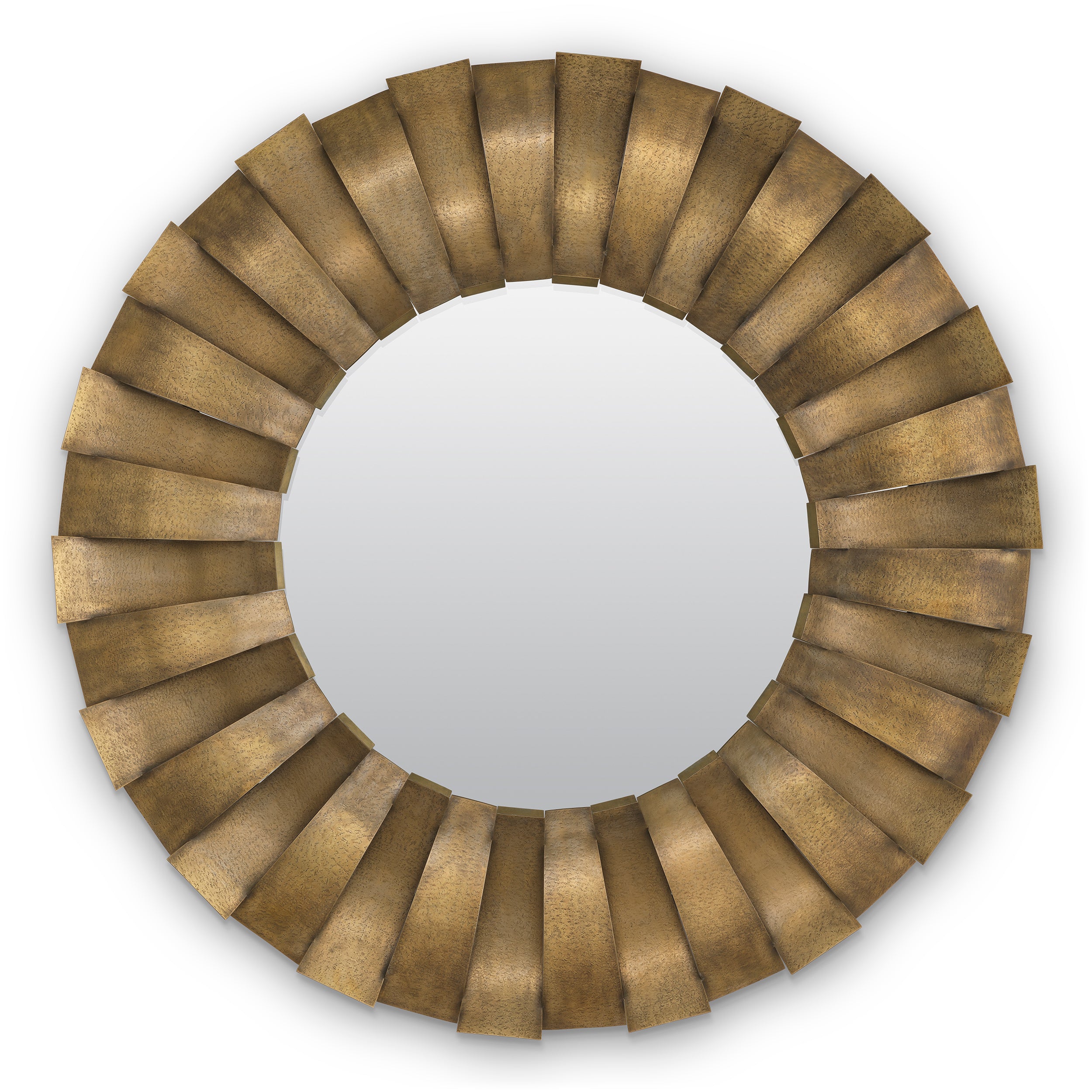 Vintage Brass Round Mirror Thatcher | Eichholtz Miami