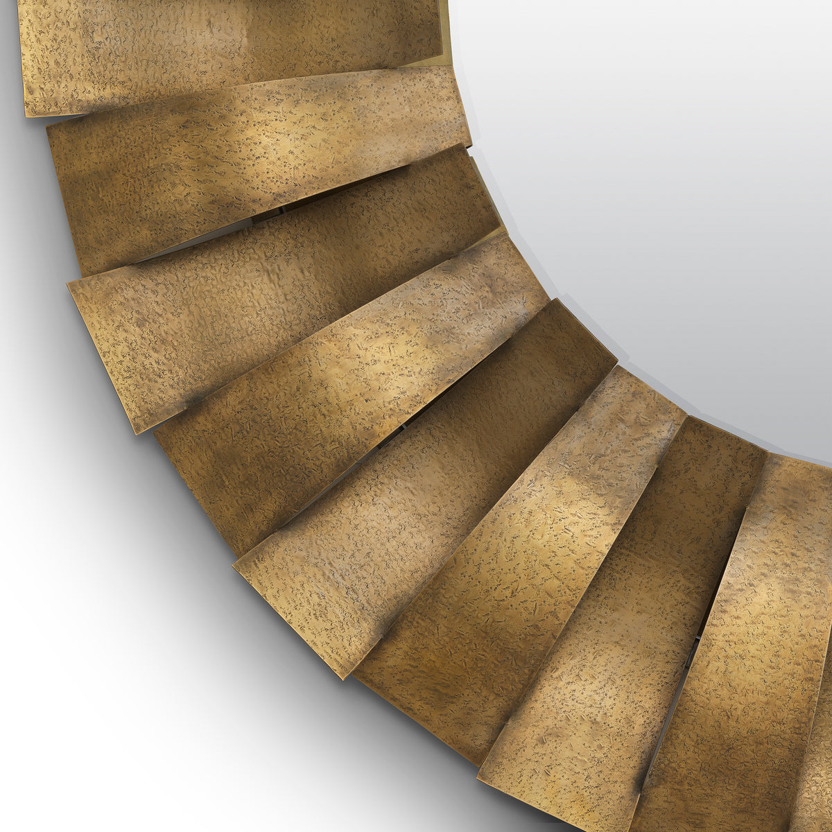 Vintage Brass Round Mirror Thatcher | Eichholtz Miami
