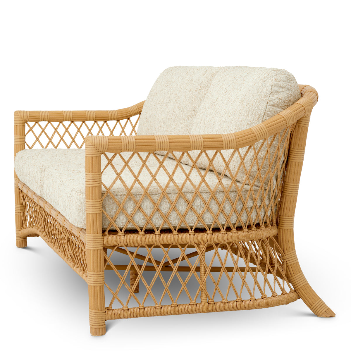 Faux Rattan Outdoor Sofa Riverton | Eichholtz Miami
