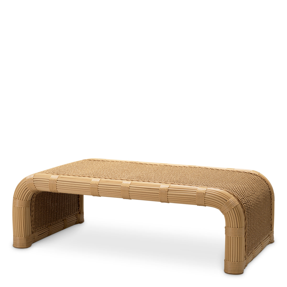 Faux Rattan Outdoor Coffee Table Riverton | Eichholtz Miami