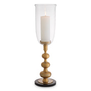Clear Glass Pedestal Hurricane Ashbourne | Eichholtz Miami