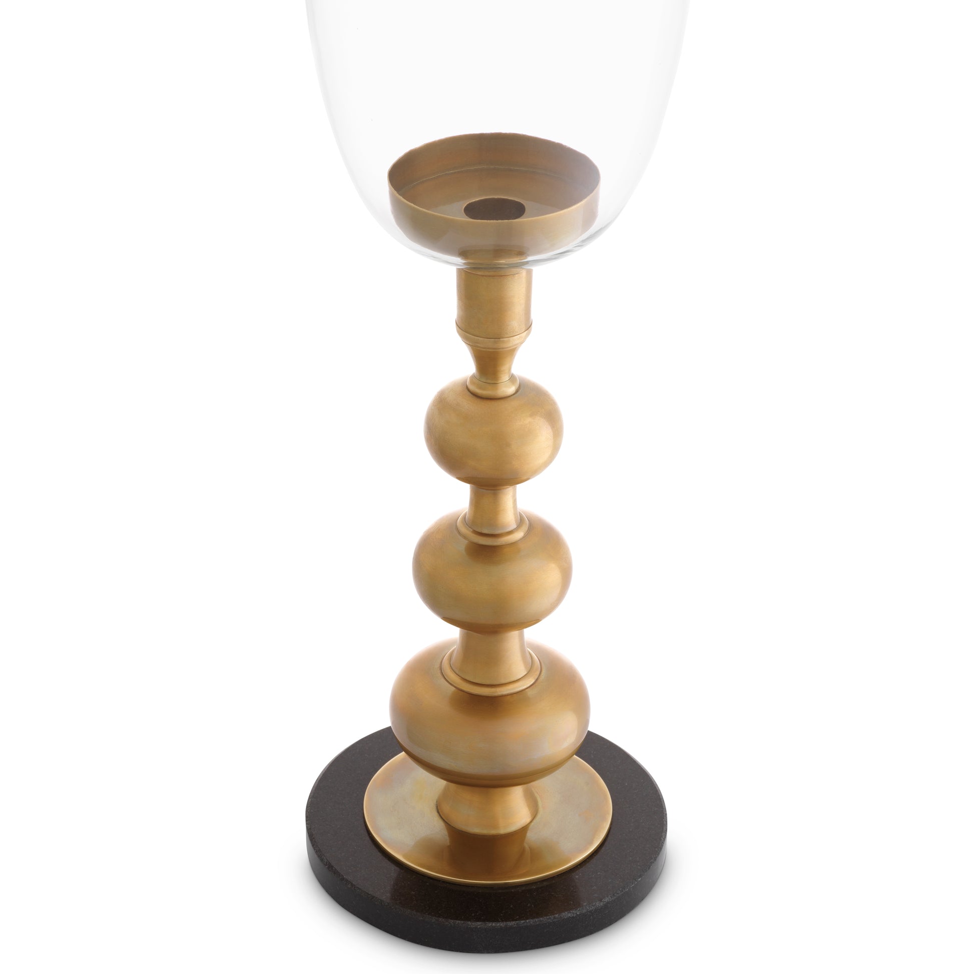 Clear Glass Pedestal Hurricane Ashbourne | Eichholtz Miami
